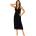Donna Нощница Koszulka-Kristina-Long-Black-BlackV-61572-Black - Бордо, размер 38