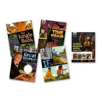 Project X Origins Graphic Texts: Dark Blue Book Band, Oxford Level 15: Mixed Pack of 4 | Liz Miles, Alex Woolf, James Clements