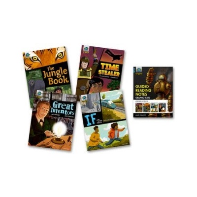 Project X Origins Graphic Texts: Dark Blue Book Band, Oxford Level 15: Mixed Pack of 4 | Liz Miles, Alex Woolf, James Clements