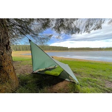 DD Hammocks SuperLight Bikepacker Tarp 370 x 230 cm oliva zelená