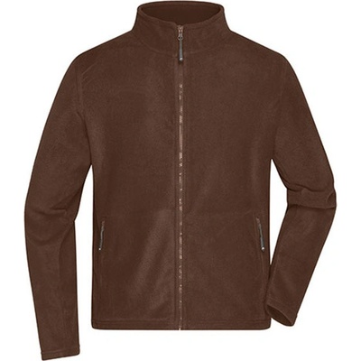 James & Nicholson fleecová mikina JN782 brown