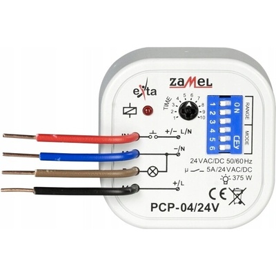 Časové relé 24V AC/DC Zamel PCP-04/24V