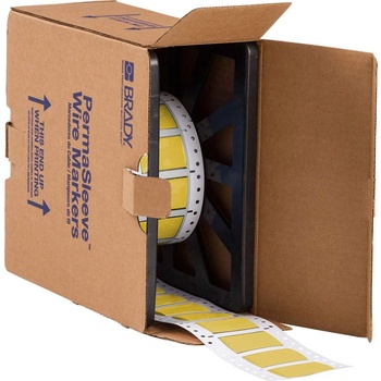 Brady 2LSZH-750-2-YL-2 / 141184, етикети, THT Low Smoke Halogen Free Permasleeve Wire Marking Sleeves, 25.40 mm x 31.40 mm (141184)