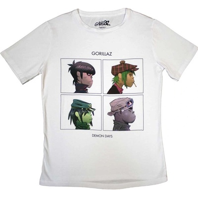 Gorillaz tričko Demon Days Biela
