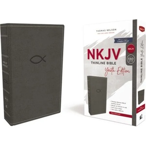 NKJV, Thinline Bible Youth Edition, Leathersoft, Gray, Red Letter, Comfort Print | Thomas Nelson (ISBN: 9780785225782)