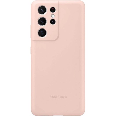 Samsung Silicone Cover EF-PG998TP - оригинален силиконов кейс за Samsung Galaxy S21 Ultra (розов)