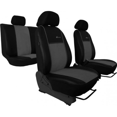 Autopoťah Pok-ter Exclusive Alcantara slabo šedo-čierne Alcantara-koža