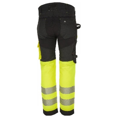 BENNON Pánske strečové pracovné nohavice EREBOS CLASS 1 HI VIS čierno žlté Bennon