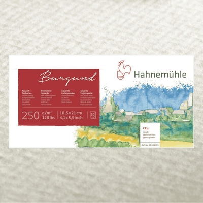 Hahnemühle BURGUND 250 GSM ROUGH 20 listov 10,5x21 cm