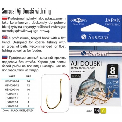 MIKADO SENSUAL AJI DOUSKI W/RING Nikl vel.4 10ks