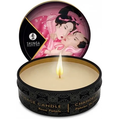 Shunga Масажна свещ с аромат на розa Aphrodisia 30 ml