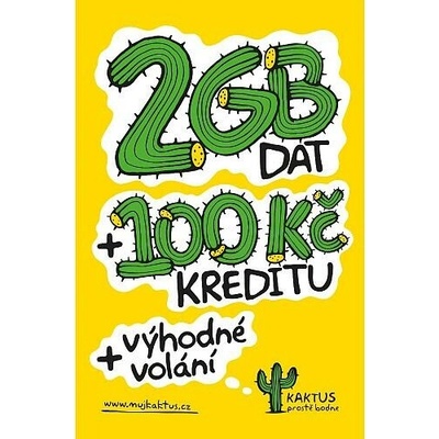 Karta T-Mobile Kaktus SIM karta 2GB