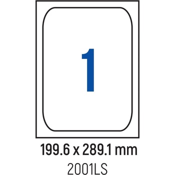 Spree Етикети лепящи обли, 1 бр. , 199.6x289.1 мм, 100 л. , A4 (3800884030738)