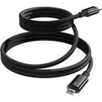 Baseus Tungsten Gold Magnetic USB Type-C - кабел за бързо зареждане и пренос на данни за iPhone, 20 W, 1 м, черен (P10319805111-01)