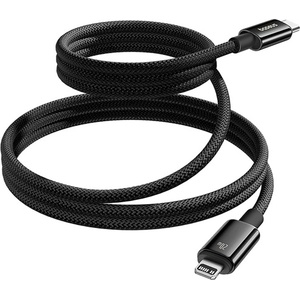 Baseus Tungsten Gold Magnetic USB Type-C - кабел за бързо зареждане и пренос на данни за iPhone, 20 W, 1 м, черен (P10319805111-01)