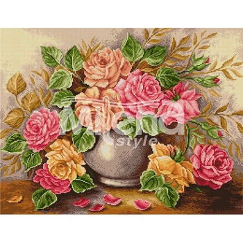 Image 1 of Milena Style Прекрасни рози конци dmc 1: 4