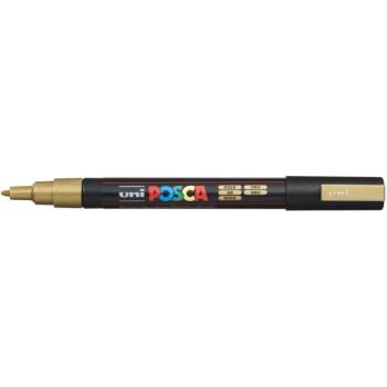 uni Декоративен маркер, 0, 9-1, 3 мм, UNI "Posca PC-3M", златен 284729000 (284729000)