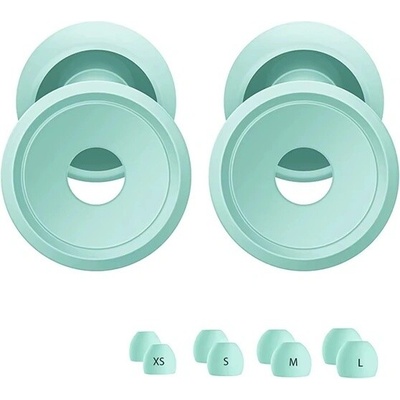Earplugs špunty do uší s usazovacím kroužkem Tyrkysová