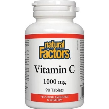 Natural Factors Vitamin C, 1000 mg, 90 таблетки, Natural Factors (1344 NF)