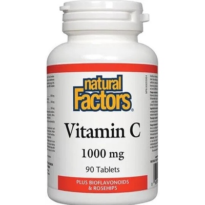 Natural Factors Vitamin C, 1000 mg, 90 таблетки, Natural Factors (1344 NF)