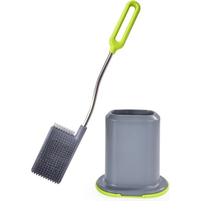 GoEco plochá doživotní WC štětka omyvatelná silikon 42 cm