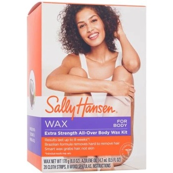 Sally Hansen Wax Extra Strength All-Over Body Wax Kit силен депилиращ восък за твърди косми 170 g за жени