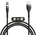 Baseus Кабел с магнитни конектори за Apple продукти с Lightning, microUSB и USB-C (100 см) - Baseus Zinc Magnetic Safe Fast Charging Data Cable (CA1T3-AG1) (черен) (CA1T3-AG1)