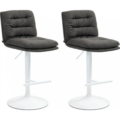 Design-Shop Damar Tmavě šedá / bílá 2 ks