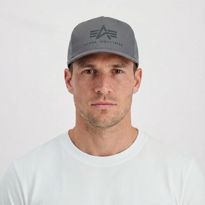 Alpha Industries Basic Trucker Cap vintage greyblack