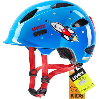 uvex OYO Style children's bicycle helmet, Blue Rocket, 45-50 cm - S4100470615