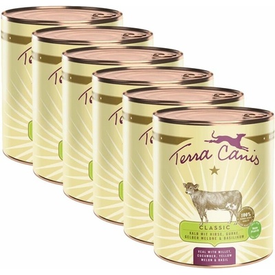 Terra Canis Veal with millet cucumber yellow melon & basil 6 x 800 g