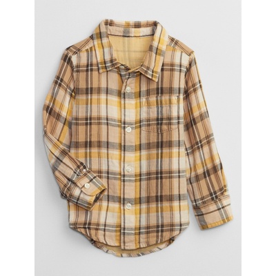 GAP Baby flanelová košile béžová