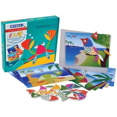 Sepp jeux Магнитна мозайка Sepp Jeux iOTOBO - Забавни животни, Полинезия (4ITBANI)