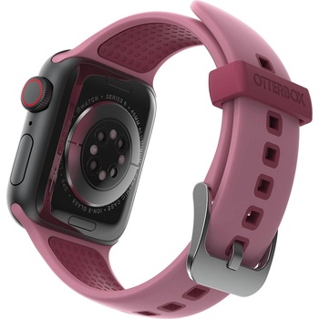 Otterbox Изключително здрава силиконова каишка за Apple Watch 42мм, 44мм, 45мм, Ultra, Ultra 2 49мм - Otterbox All Day Comfort Antimicrobial Strap (розов) (77-90243)