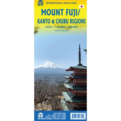 Mount Fuji / Kanto & Chubu Regions - přehledová mapa