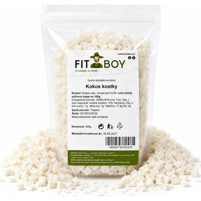 FITBOY Kokos kostky 500 g