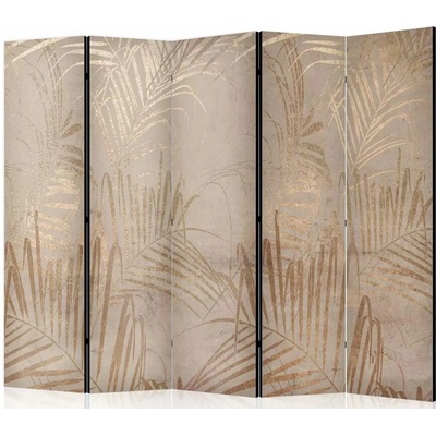 Fabulo paraván 5 dílný Zlaté palmy 172 x 225 cm stejný design na obou stranách