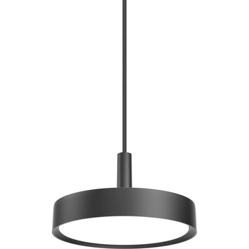 Louis Poulsen Висяща лампа Slim Round Suspended LED 3000K с дифузер опал Управление за осветление Dali 25 см черна (5741099566)