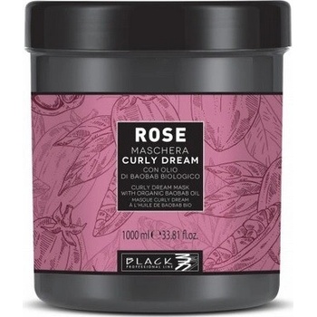 Black Rose Curly Dream Maschera maska na vlnité vlasy 1000 ml
