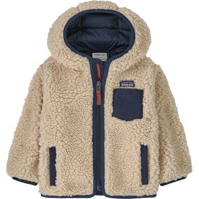 Patagonia Детско поларено яке Patagonia Kid's Baby Retro-X Hoody Casual jacket - Dark Natural / New Navy - размер 3-6 Months (703-6201-0413)