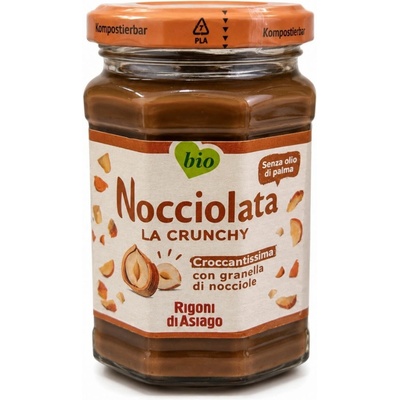 Nocciolata La Crunchy BIO lieskovo-kakaová nátierka Rigoni di Asiago 250 g