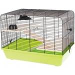 INTER-ZOO Pet Products Клетка за гризачи REX II + WOOD 58 x 38 x 43 см ЗЕЛЕНА