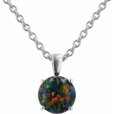 Eppi Černý opál ve zlatém přívěsku Icy P34895