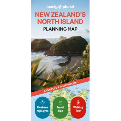 Lonely Planet New Zealand's North Island Planning Map (Planet,Lonely)(Mapa)