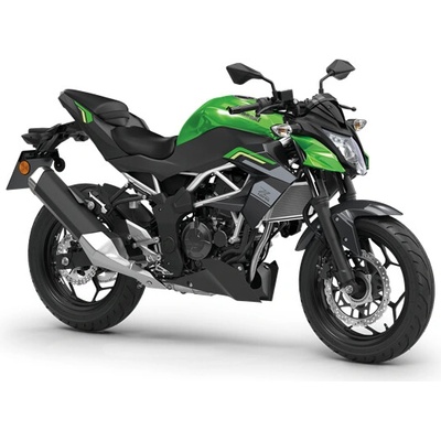 Kawasaki Z125 MY26 Candy Lime Green / Metallic Spark Black