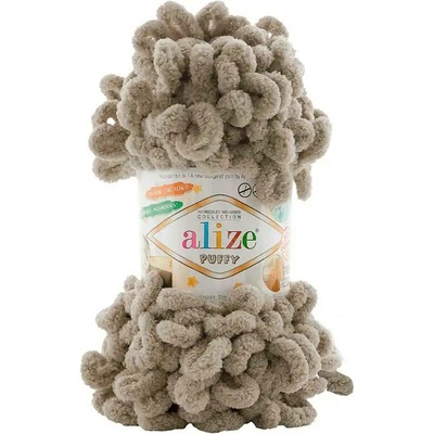 Alize Puffy 990 šedobéžová