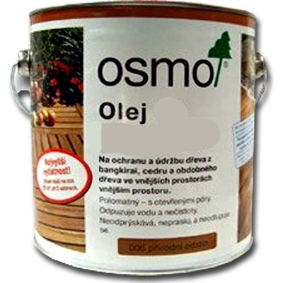 Osmo 011 terasový olej na dřevo 2,5 l Iroko