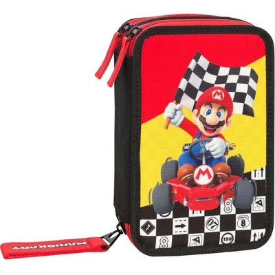 Panini Несесер с пособия Panini Super Mario - Mariocart Red, 3 ципа (71882)