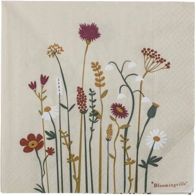 Bloomingville Papierové obrúsky Paige 20 ks 33x33 cm