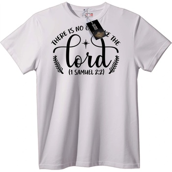 NOONEBRAND Тениска Няма като Господ (1 Самуил 2: 2) - XS, White